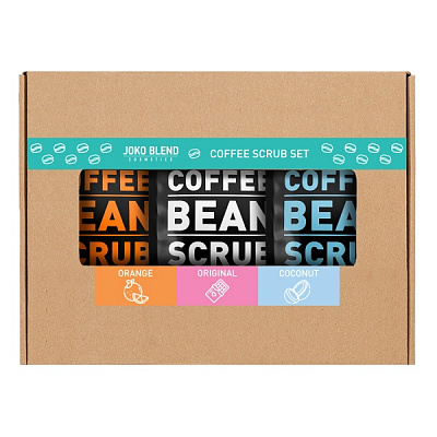 Набор подарочный для женщин Joko Blend Cosmetics Coffee Body Scrub Set of 3