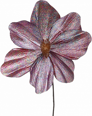 Квітка декоративна пуансетія / магнолія 24-27 см пурпур