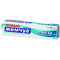 Зубна паста Новый Жемчуг Тотал 12 Ніжне відбілювання 100 мл