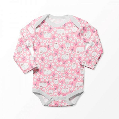 Боді дитяче ТМ Софія Sheeps р.80 рожевий 131180