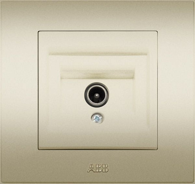 Розетка TV ABB Cosmo без опору титан 619-011400-274