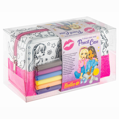 Пенал-раскраска Besties с фломастерами 990204