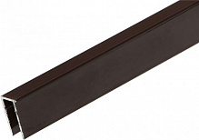 Профиль торцевой алюминиевый Solidprof 8мм x 2,1м 8017 коричневый 