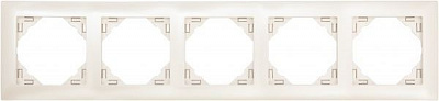 Рамка п'ятимісна Efapel LOGUS універсальна кремовий 90950 TPE