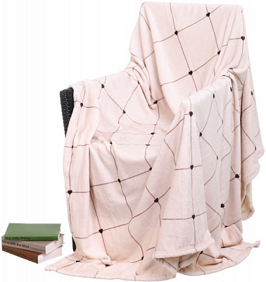 Плед Frannel Cell 160x200 см рожевий La Nuit