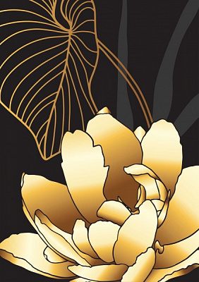 Постер Папороть золото (колекція 2) Posterclub