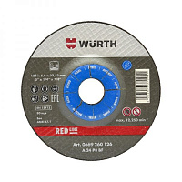 Круг зачисний по металу WURTH Red Line 125 x6,0x22,2 мм 0669260126
