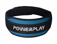 Пояс для важкої атлетики PowerPlay L чорно-синій 5545 
