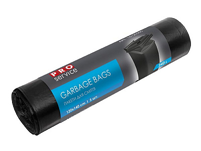 Мешки для бытового мусорамешки для строительного мусора PROservice крепкие 240 л 5 шт.