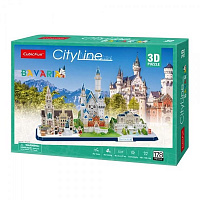 3D-пазл CubicFun City line Баварія MC267h