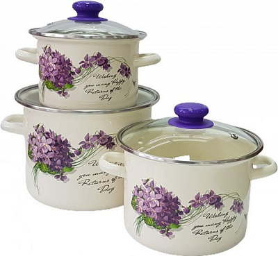Набір каструль 6 предметів Віола Idilia