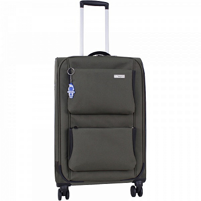 Чемодан Bagland М 63 л хаки (3716624) 