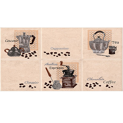 Плитка InterCerama LUCIA декор бежевый светлый Д 21 021 23x35 