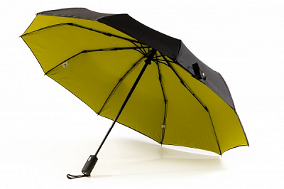 Парасолька KRAGO з подвійним куполом жовта чорно-жовтий