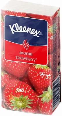 Носовые платочки кармашки Kleenex Клубника 10 шт.