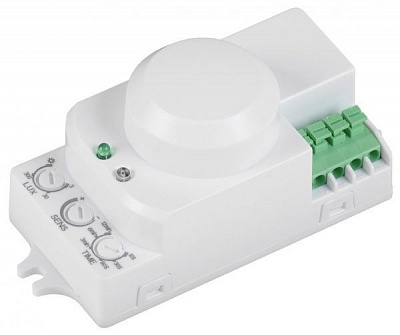 Датчик движения IEK ДД-МВ 201 360° 8м 1200W IP20 белый LDD11-201MB-1200-001