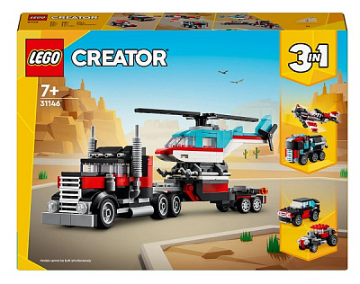 Конструктор LEGO Creator Бортова вантажівка з гелікоптером 31146