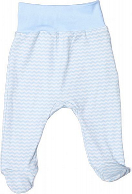 Ползунки Bambinelli Зигзаг р.68 белый с голубым 