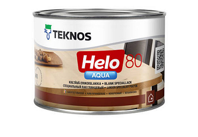 Лак HELO® AQUA 80 TEKNOS глянец бесцветный 0,45 л