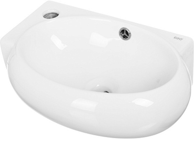 Умывальник EGO подвесной L 43х29х15 см с отверстием под смеситель