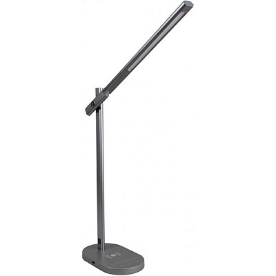 Настільна лампа офісна Светкомплект LED TB 015 X-Charge + 10 Вт темно-сірий