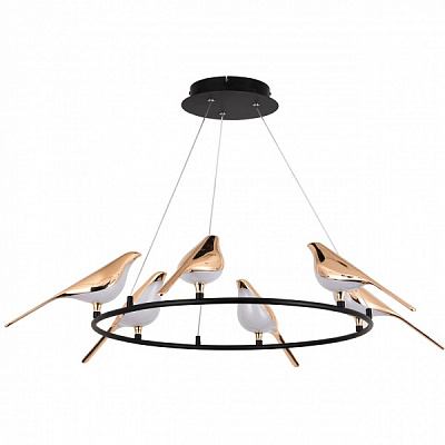 Светильник светодиодный с пультом ДУ 48 Вт золото/черный 3000-6000 К BIRD 6P-BG 48W 