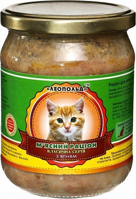 Корм Леопольд М'ясний раціон з ягням 460 г