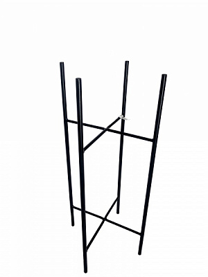 Подставка под вазон Икс 21,5х21,5x50 см черный 