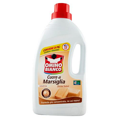 Гель для стирки для машинной стирки Omino Bianco Marsiglia 1,15 л 