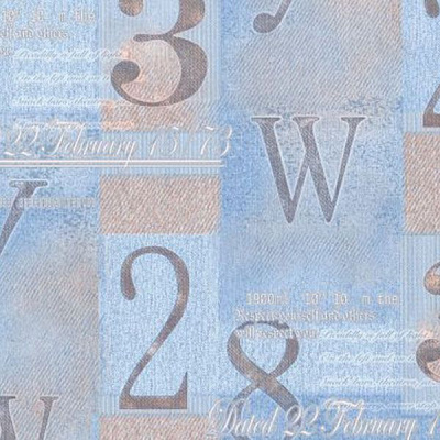 Славянские обои Gracia В66.4 Цифры 6512-03 0.53x10.05 м