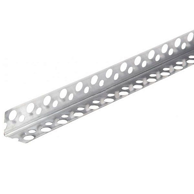 Уголок перфорированный алюминиевый 3 м (40 мм х 0,3 мм)