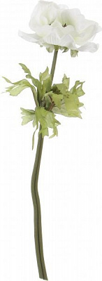 Растение искусственное Цветок мака белый