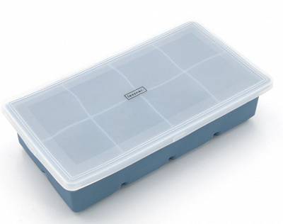 Форма для льда Lessner с крышкой Sky Blue 21,5x11,8x5 см
