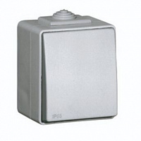 Выключатель кнопочный одноклавишный Efapel без подсветки 10 А 230В серый 48151 CCZ
