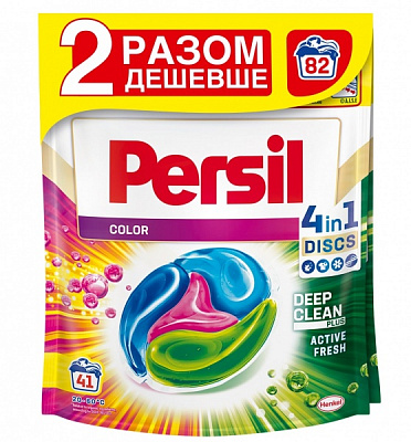 Капсулы для машинной стирки Persil Колор (41+41 шт.) Duo 82 шт. 