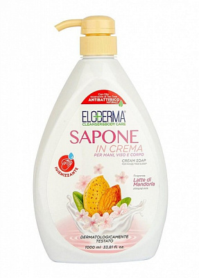 Крем-мыло Eloderma Миндаль 1000 мл
