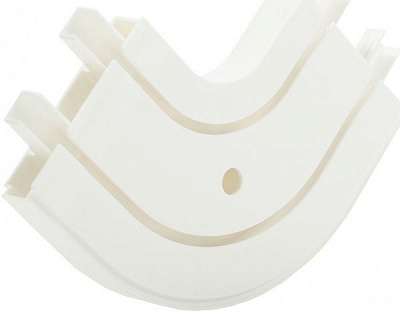 Поворот зовнійній Gardinia подвійний набірний білий