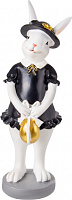 Фігурка декоративна Кролик в платті чорна 7x7x20,5 см 192-233 Lefard