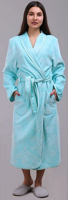 Халат велюровый Cawo Queen р. 40 ментоловый 