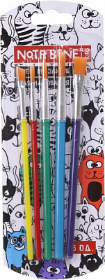 Набор кистей для рисования 5 шт Nota Bene 