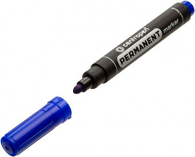 Маркер перманентный Centropen 2.5 мм 8566 синий 