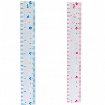 Линейка прозрачная MeYou 20 см в ассортименте EH656 Deli