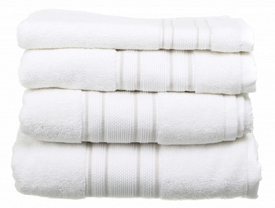 Рушник Villa 50x100 см білий із бежевим Sous Dias