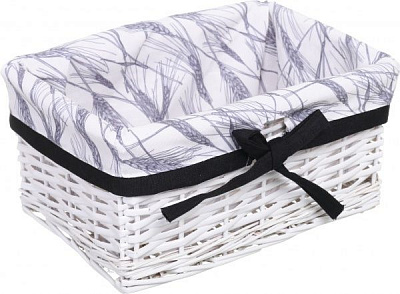 Корзинка плетеная Tony Bridge Basket с текстилем 30х20х14 см HQN20-2AB-5 