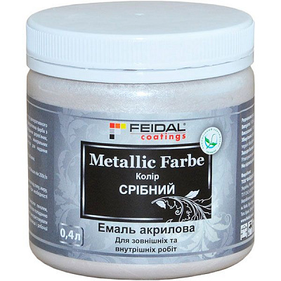 Декоративна фарба Feidal Metallic Farbe срібний 0,4 л