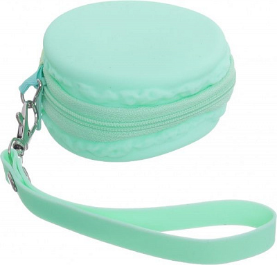 Пенал школьный 7,5x7,5x4,5 cм зеленый