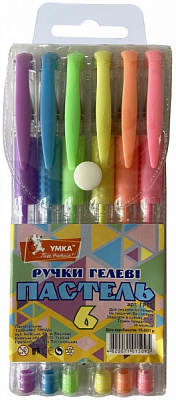 Набор ручек гелевых Умка Pastel 6 шт. ГР55 