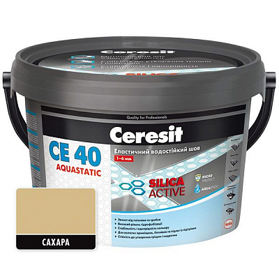Фуга Ceresit СЕ 40 Aquastatic № 25 2 кг сахара 