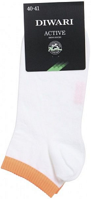 Носки Conte ACTIVE 7С-37СП р. 25 белый с оранжевым 