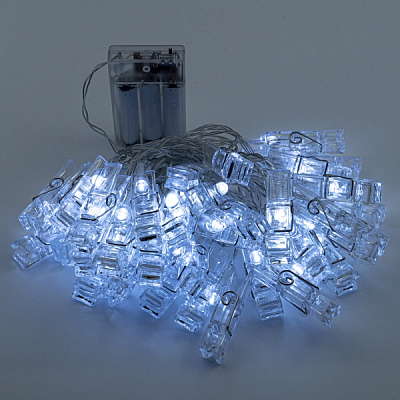 Декоративна гірлянда Altalusse (INL-2704B-40 Cold) вбудований світлодіод (LED) 40 ламп 6 м